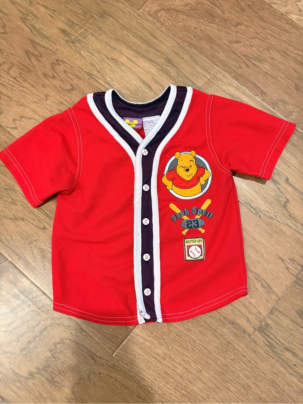 Vintage 90s Disney Winnie the Pooh Baseball Jersey 2T